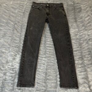 Levi's 512 Slim Taper Black Wash Denim Jeans Mens W32 L28
